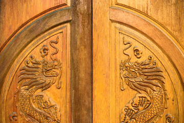 detail of a wooden door