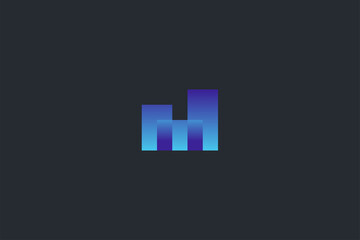 Technology Letter M Logo Template
