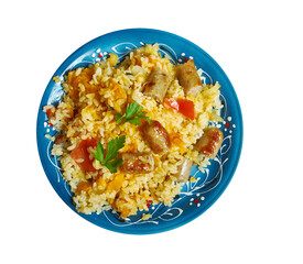 Sausage  squash risotto