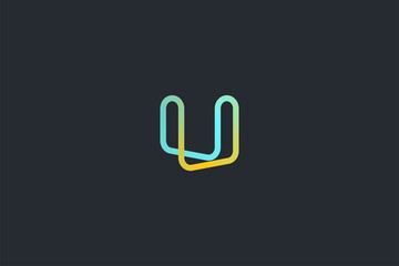 Technology Letter U Logo Template