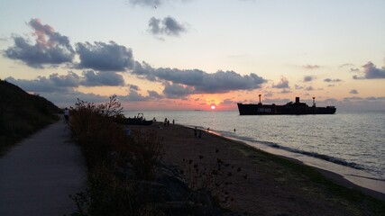 Obraz premium sunset over the sea