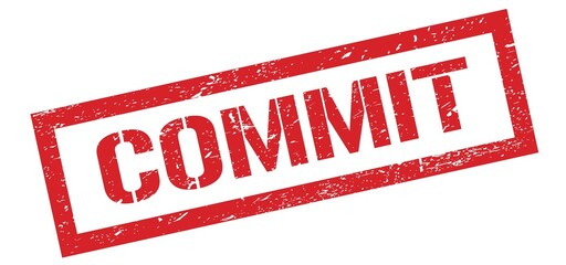 COMMIT red grungy stamp.