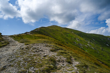 Fototapeta na wymiar Landscape of the Western Tatras in Poland. Mountain landscape.