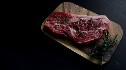 raw meat on a cutting board