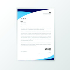 Modern Letterhead Design Template for Your Corporate Business