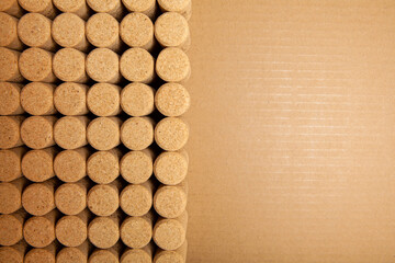 image of wooden cork background 