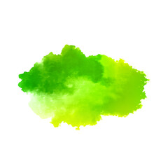 Green watercolor modern splash design background