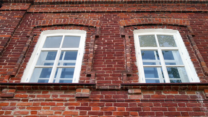 windows of an old building