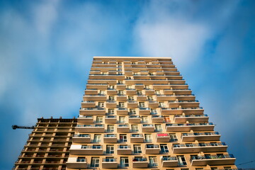 Residential building in Batumi city. Batumi. Georgia