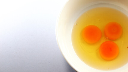 egg on a white background