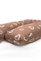 Pillow brown color for pregnant women with filler