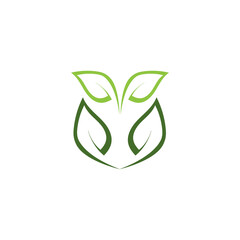 Leaf  ecology Logo Template vector