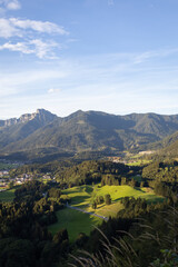 Fototapeta na wymiar Alpenlandschaft in Tirol während des Sonnenunterganges