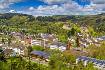 Fototapeta na wymiar View of Schleiden, Germany