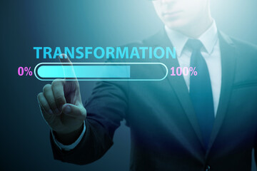 Concept of corporate business transformation