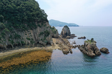 Fototapeta na wymiar 愛媛県西予市　須崎海岸の風景