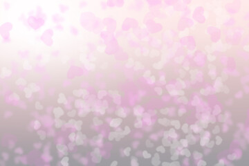 blur heart shape lights bokeh black soft background.