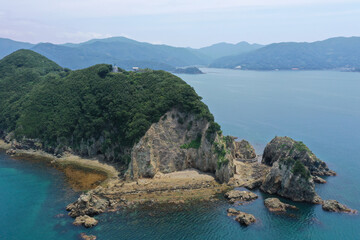 Fototapeta premium 愛媛県西予市 須崎海岸の風景