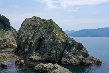 Fototapeta na wymiar 愛媛県西予市　須崎海岸の風景