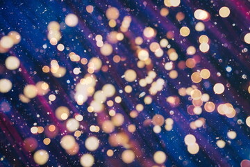 Festive Christmas background. Elegant abstract background with bokeh defocused lights and stars