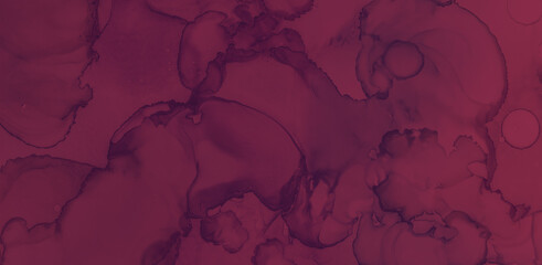 Red Wine Splash. Watercolour Winery Texture. 