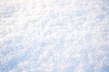 Close up of fresh snow great as a background