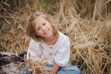 girl in a field