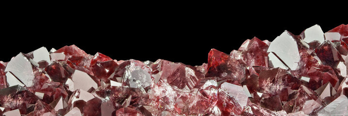deep color large ruby stripe on black