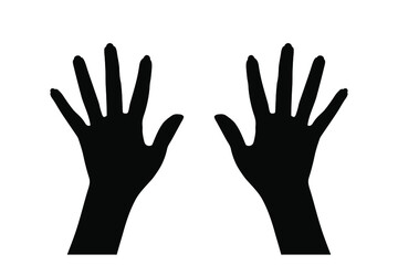 Vector sketch illustration eps10 - women's hands.