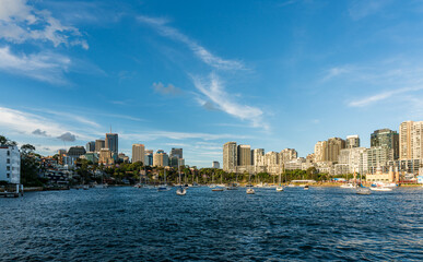 Fototapeta premium Residential and business area aruond Lavender Bay in North Sydney, New South Wales, Australia