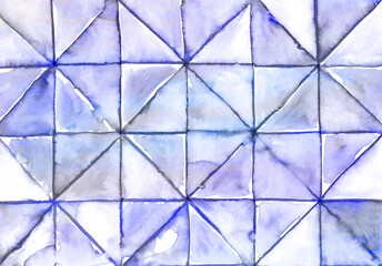 Abstract mosaic style watercolor texture