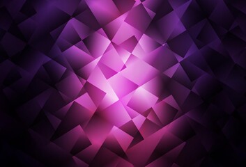 Dark Pink vector template with rhombus.