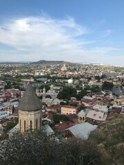 Fototapeta na wymiar view of the city of Tbilisi