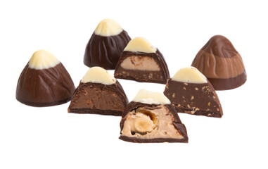 chocolate candy isolated