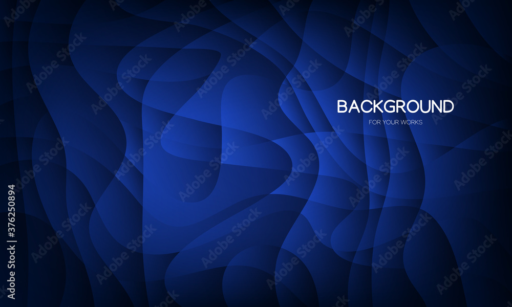 Poster blue abstract background with curve lines. for use in all types of design work. vector illustration.