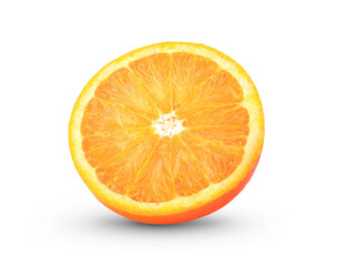 orange on a white background