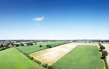 above the countryside in oxfordshire