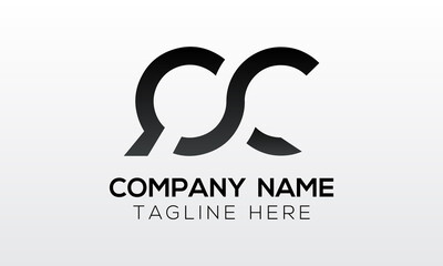 Initial letter QC logo design with creative modern business typography vector template. Creative isolated QC letter logo design