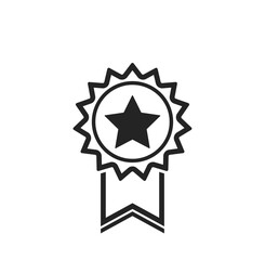 award line icon. badge, medal, and best symbol