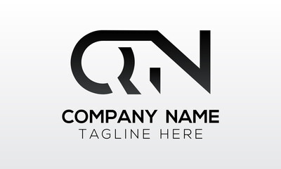 Initial letter QN logo design with modern business typography vector template. Creative isolated QN letter logo design