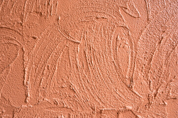 Fototapeta premium Empty cement concrete wall texture free space background.Abstract orange floor.