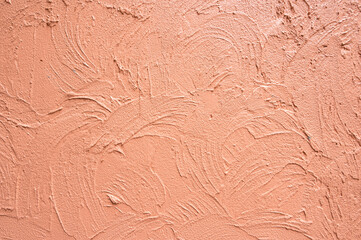 Empty cement concrete wall texture free space background.Abstract orange floor.