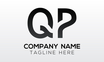 Initial letter QP logo design with modern business typography vector template. Creative isolated QP letter logo design