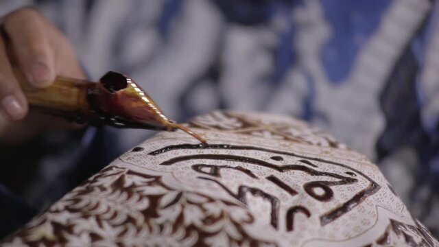 Traditional batik crafts
