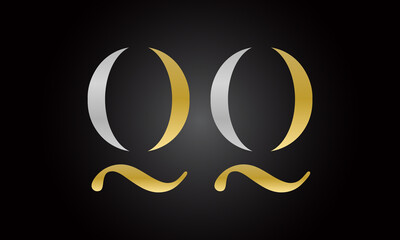 Initial letter QQ logo design with modern business typography vector template. Creative isolated QQ letter logo design