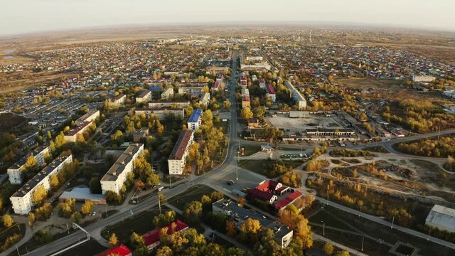 Small town aerial