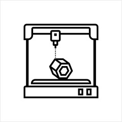 3d Printer Icon, 3 Printing Icon