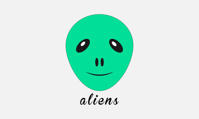 alien logo vector design art