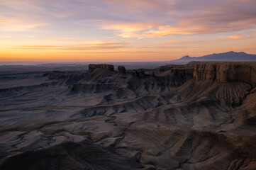 Skyline View in Capitol Reef National Park at sunrise