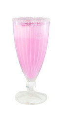 Milkshake on white background